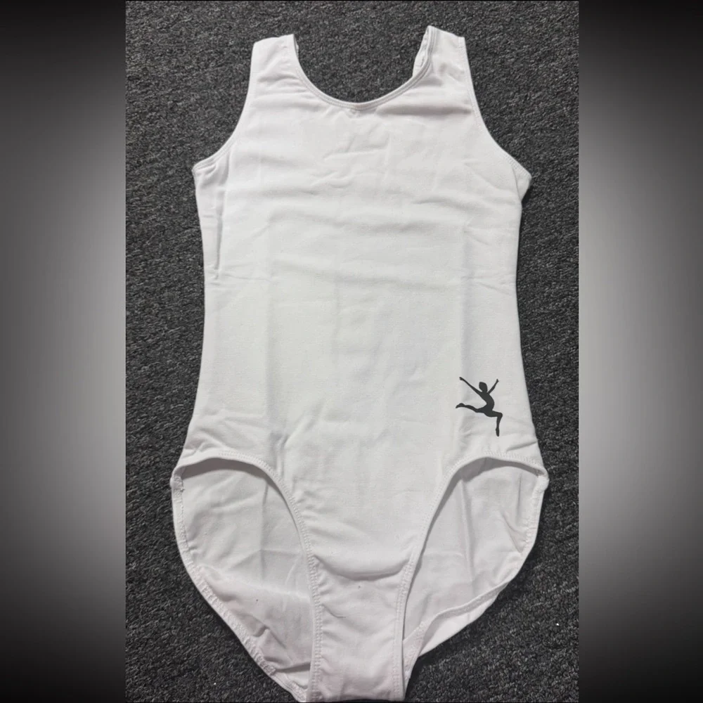 5 for $25 SALE 🎉 White Gymnastics – Perfect for Tie Dye Projects!